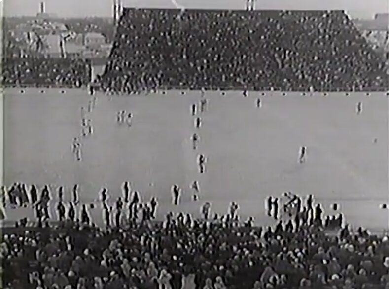 Kickoff of the CFL West Final Game 3 at Taylor Field.