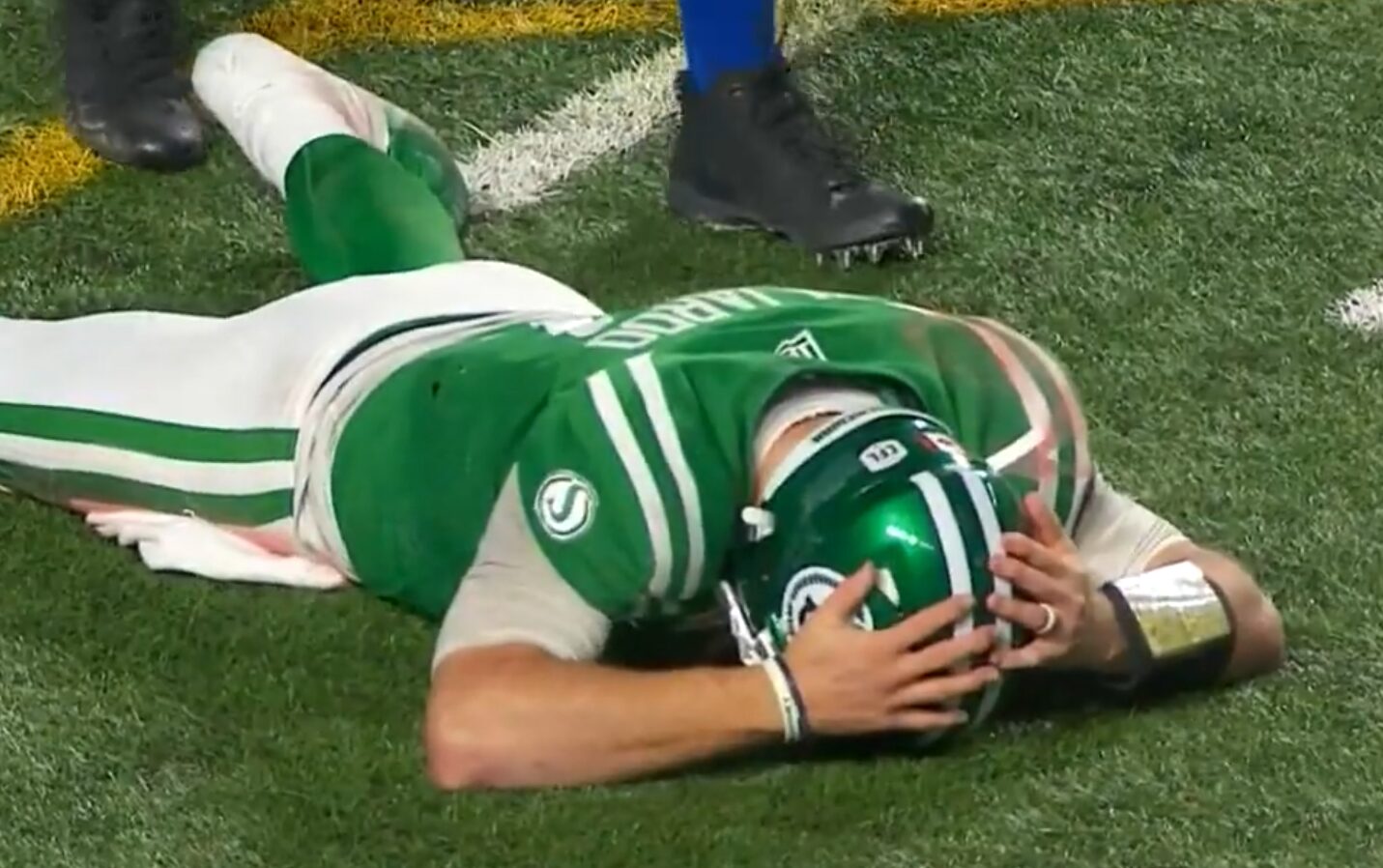 Cody Fajardo after losing the 2019 Western Conference Finals.